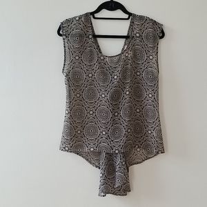 Unique camisole with tail like back (open!)